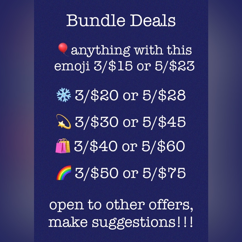 BUNDLE DEALS